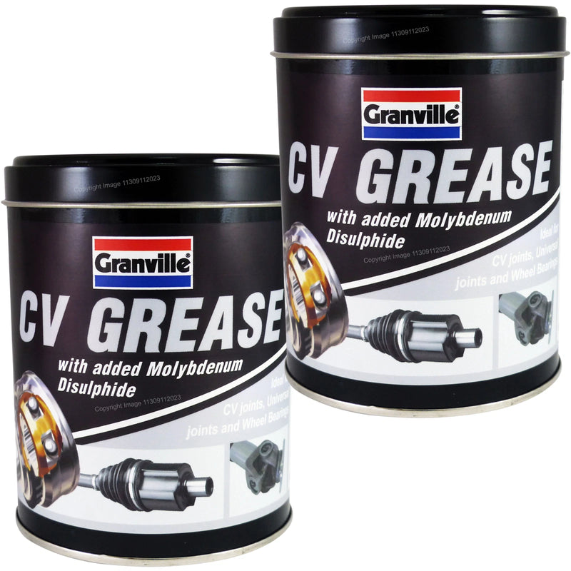 2x Granville CV GREASE Moly Lithium For Car CV Joints & Wheel Bearings 500g Tub