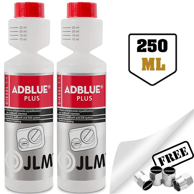2x JLM AdBlue Plus System Crystal Preventer Reducer Additive Treatment 250ml +Caps