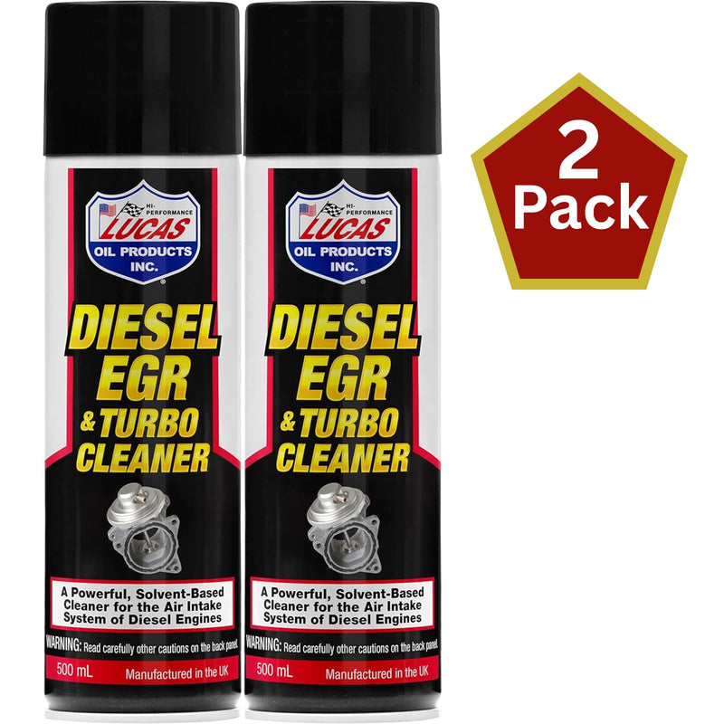 2x Lucas Diesel EGR Turbo Cleaner Treatment 500ml Air Intake Cleaner Spray Cans