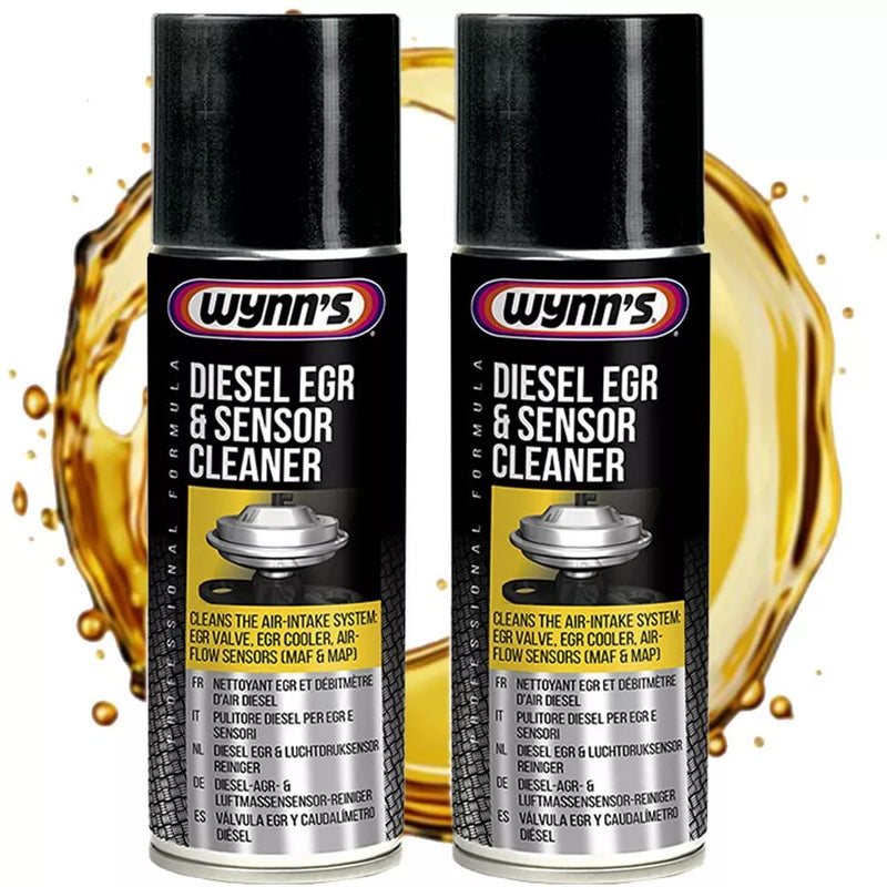 2x Wynns Car Diesel Engine Turbo, Air Flow Sensor, EGR Extreme Cleaner