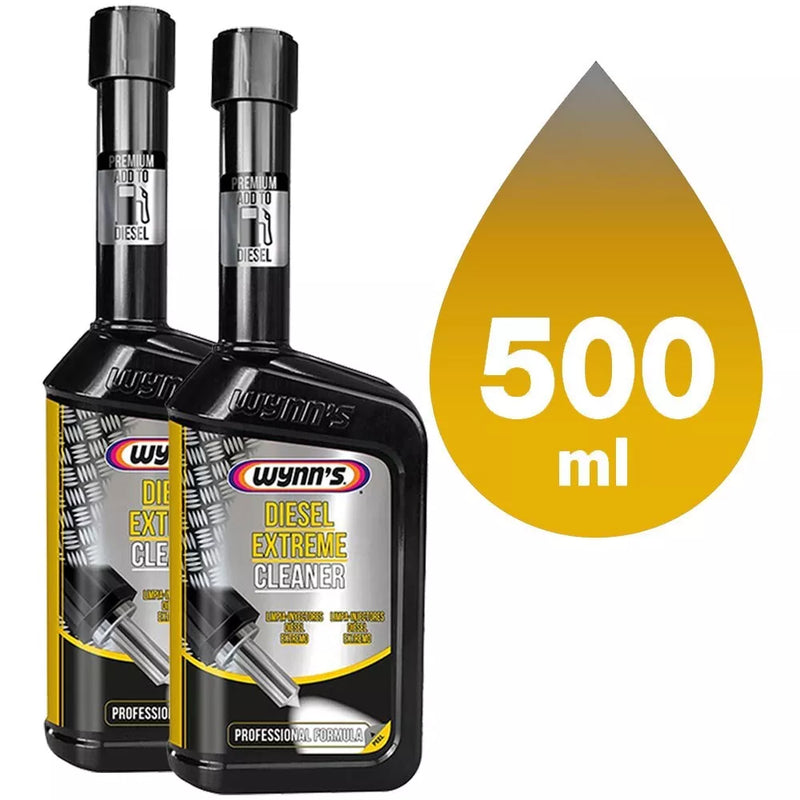 2 x Wynns Diesel Extreme Cleaner Injector Engine Fuel System Professional