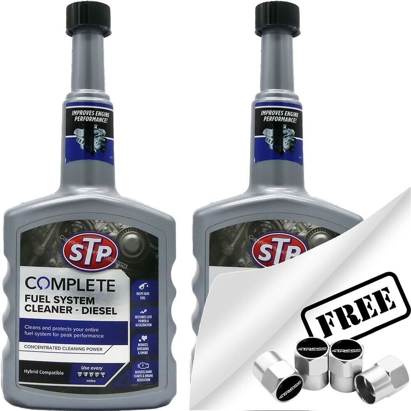 2x STP Complete Fuel System Diesel Injector Cleaner Treatment 400ml +Caps