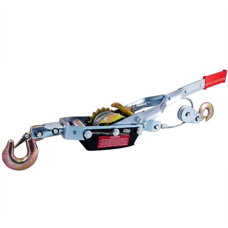 4 Tonne Heavy Duty Steel Hand Cable Puller Multi Purpose Towing Winch +Caps