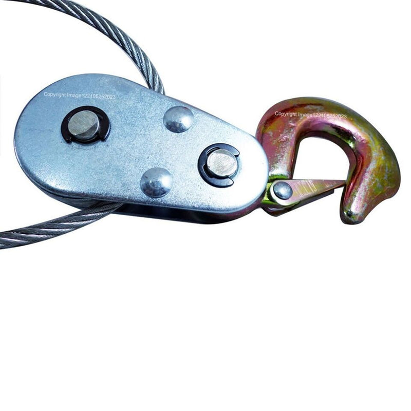 4 Tonne Heavy Duty Steel Hand Cable Puller Multi Purpose Towing Winch +Caps