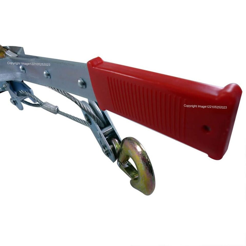 4 Tonne Heavy Duty Steel Hand Cable Puller Multi Purpose Towing Winch +Caps