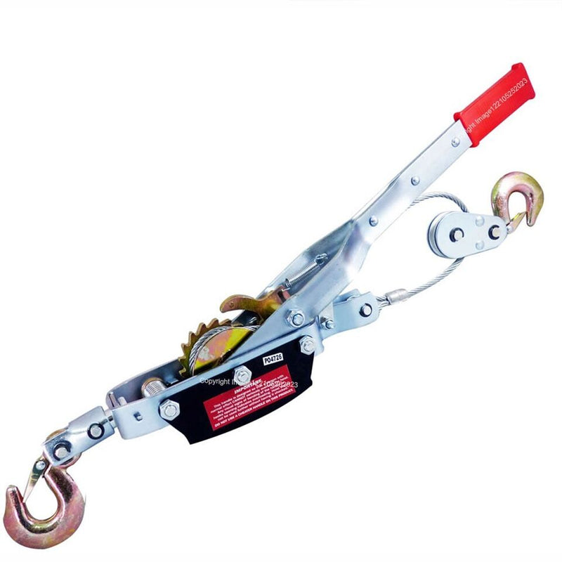 4 Tonne Heavy Duty Steel Hand Cable Puller Multi Purpose Towing Winch +Caps
