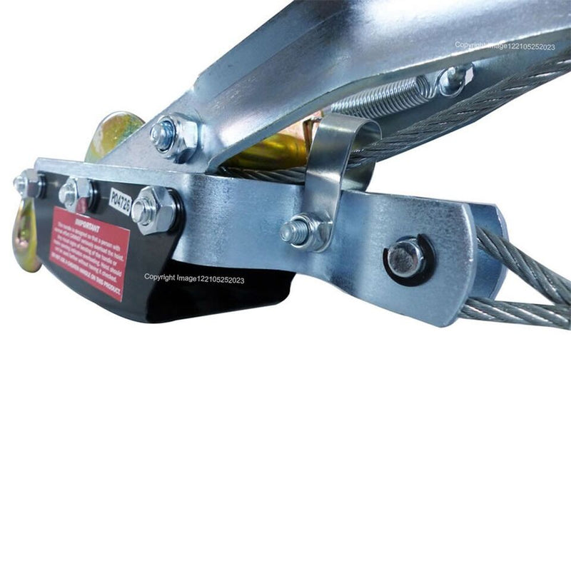 4 Tonne Heavy Duty Steel Hand Cable Puller Multi Purpose Towing Winch +Caps