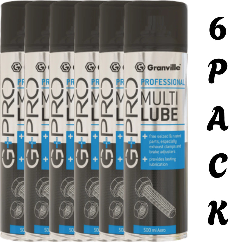 6x G+PRO Multi Lube Multi Purpose Oil Spray Lubricant Free Seized Parts