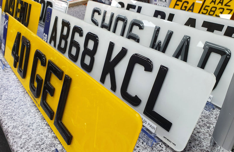 3D & 4D Gel Number Plates