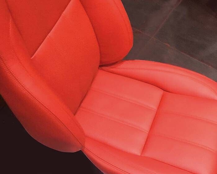 Car Interior Dash Plastic Leather Spray Paint Matt Red +Primer +Matt Sealer +Caps