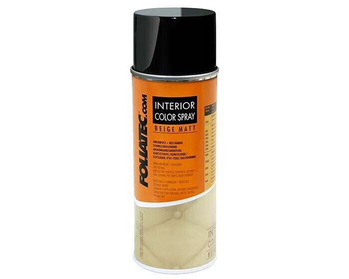 Car Interior Spray Paint Dash Plastic Leather Matt Beige+Primer+Matt Sealer +Caps