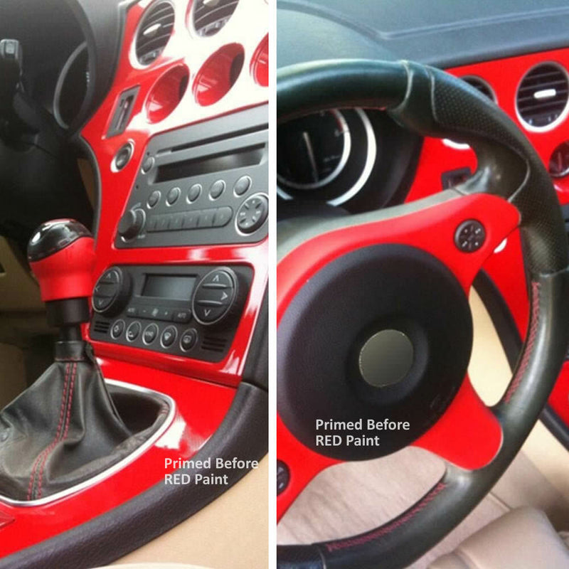 Foliatec 2050 Car Interior Dashboard Door Plastic Vinyl PRIMER Spray Paint Can +Caps
