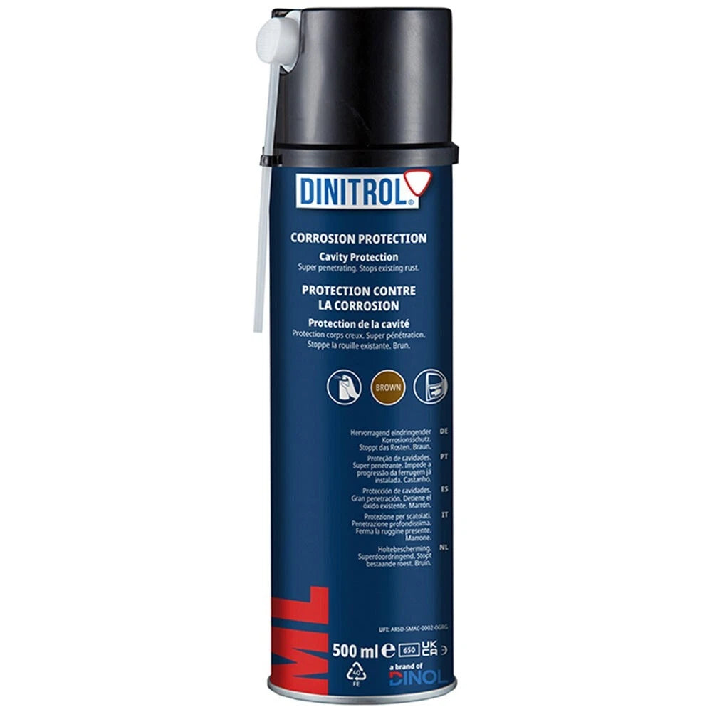 DINITROL ML BROWN Car Underbody Rust Proofing Corrosion Protection SPRAY +EXT