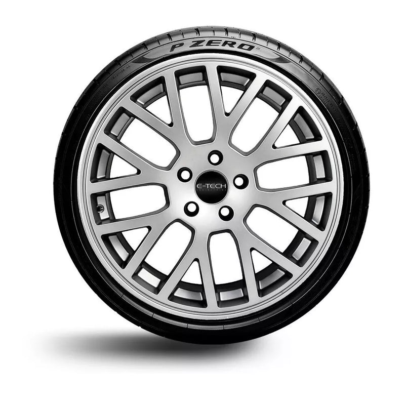 E-Tech METALLIC SILVER Car Alloy Wheel Wheels Refurbishment Spray Paint Can +Caps