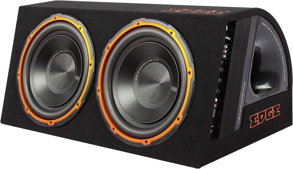 Edge Audio EDB12TA Car 12" Twin Active Amplified Subwoofer Bass Box Enclosure