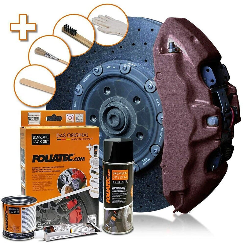 Foliatec Copper 2171 Car Bike Engine Brake Caliper High Temperature Paint Lacquer Kit +Caps
