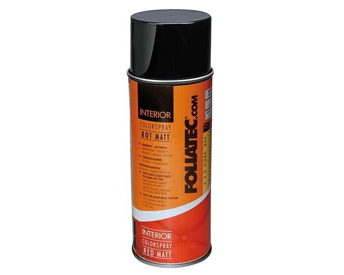 Foliatec Red Color 2006 Car Interior Dashboard Door Plastic Vinyl Spray Paint +Caps