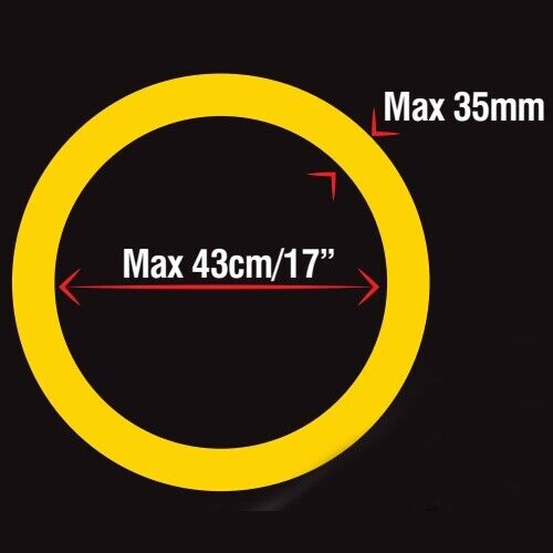 Maypole MP5494 Car 4x4 Anti Theft High Security Disc Type Steering Wheel Lock +Caps