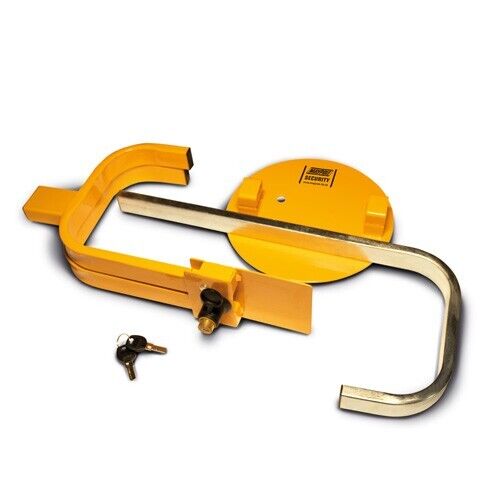 Maypole MP9061 Caravan Trailer High Security Strong Visible 8" 9" 10" inch Wheel Clamp +Caps