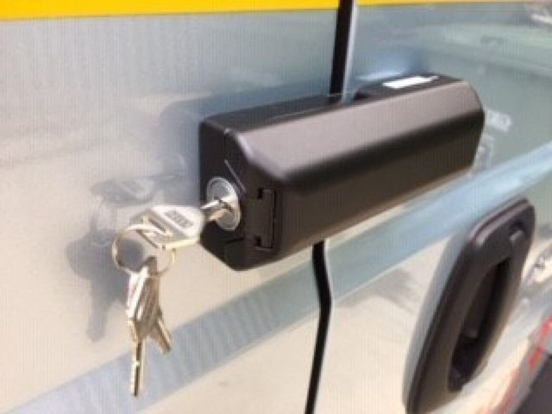 Milenco Van High Security BLACK Door Lock For Sliding Side & Rear Doors
