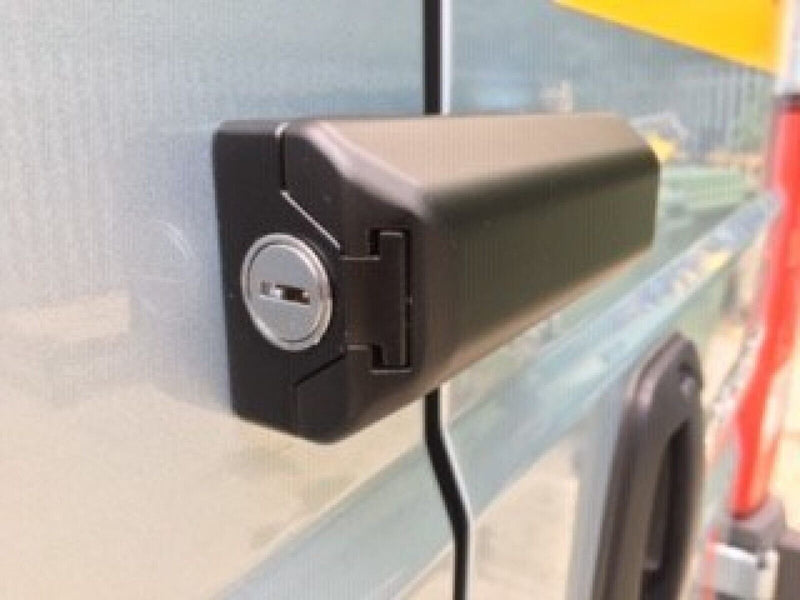 Milenco Van High Security BLACK Door Lock For Sliding Side & Rear Doors