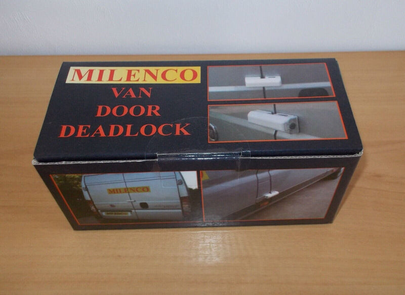 Milenco Van High Security WHITE Door Lock For Sliding Side & Rear Doors +Caps