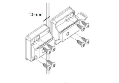 Milenco Van High Security WHITE Door Lock For Sliding Side & Rear Doors +Caps