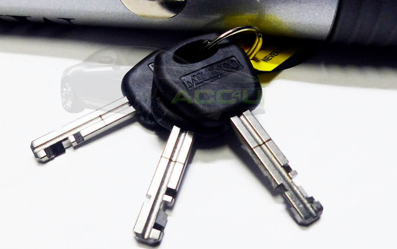 Milenco Commercial Van 4x4 Sold Secure Gold High Security Yellow Steering Wheel Lock +Caps