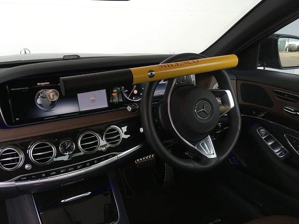 Milenco 4TRESS Design Sold Secure Gold Car Van Yellow Steering Wheel Lock +Version