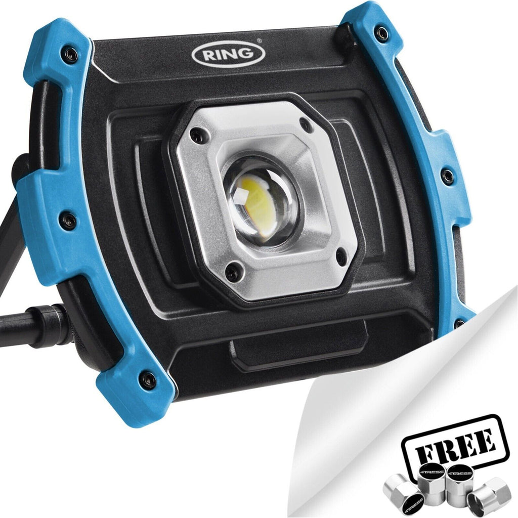 Ring Portable Rechargeable LED Work Light Lamp USB Power Bank RWL1000 +Caps