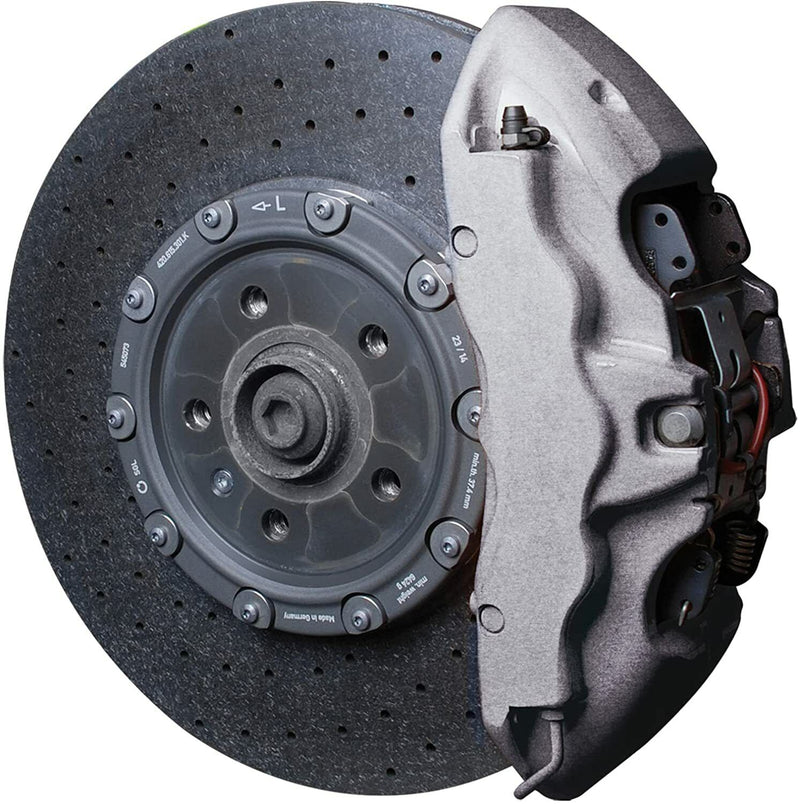Foliatec Stratos Silver 2172 Car Bike Engine Brake Caliper High Temp Paint Lacquer Kit +Caps