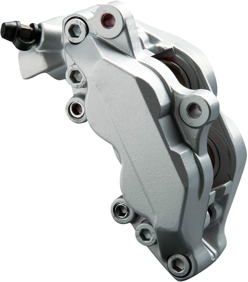 Foliatec Stratos Silver 2172 Car Bike Engine Brake Caliper High Temp Paint Lacquer Kit +Caps