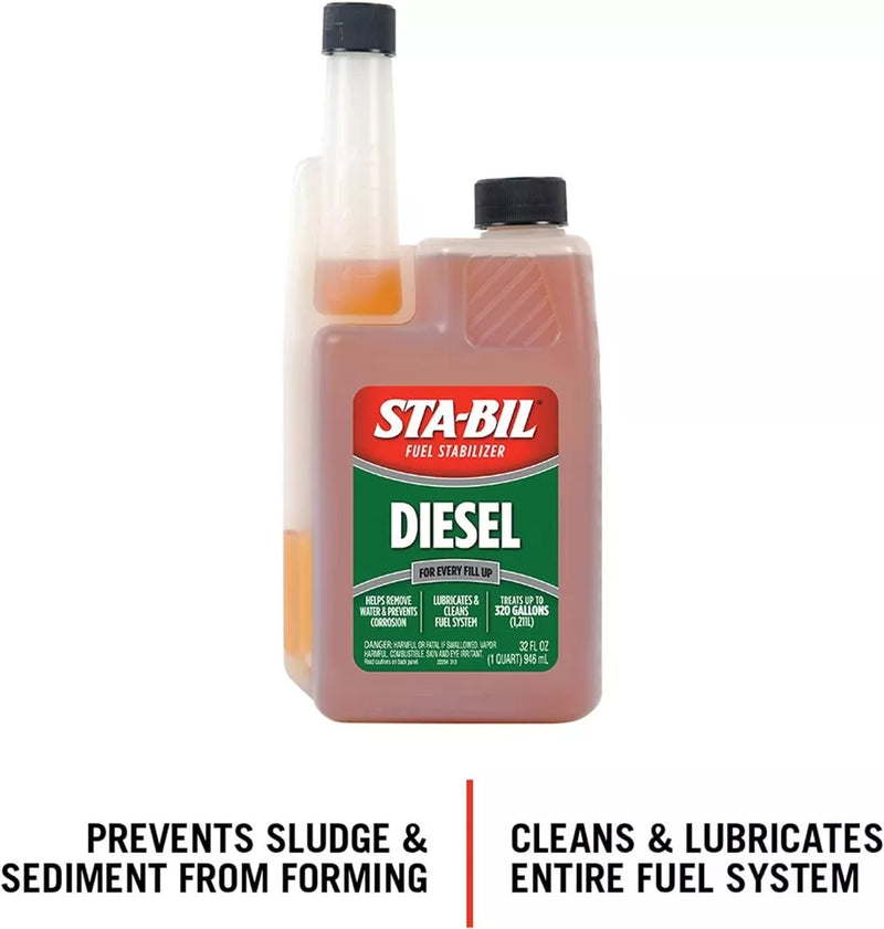 STA-BIL Stabil DIESEL Fuel Stabilizer Car Fuel System Storage Treatment 946mL