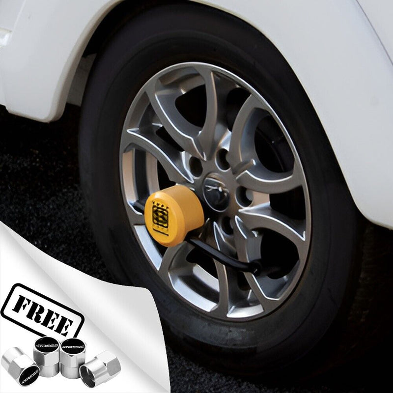 Stronghold Protector SH5432 Caravan Insurance Approved Security Wheel Clamp Lock +Caps