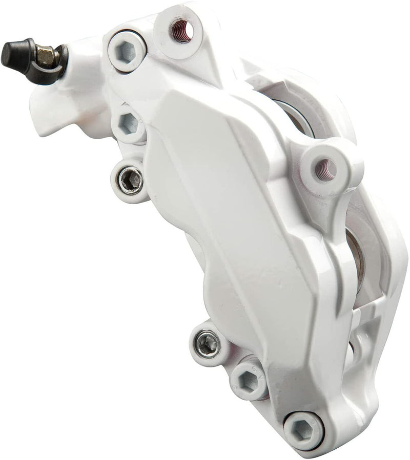 Foliatec White 2168 Car Bike Engine Brake Caliper High Temperature Paint Lacquer Kit +Caps