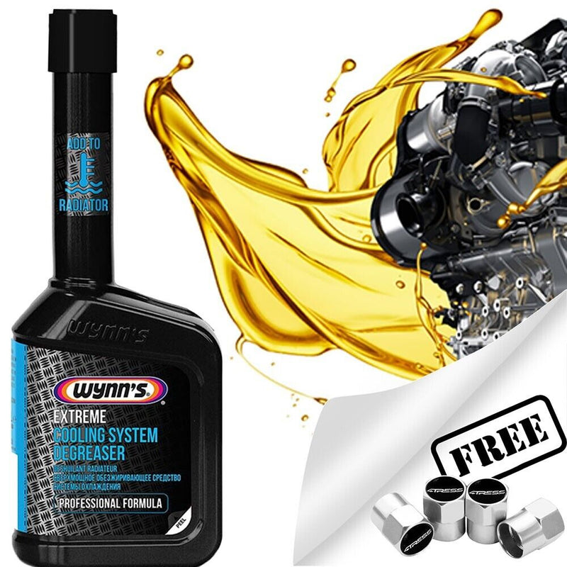 Wynns Professional Formula Extreme Car Radiator Cooling System Degreaser +Caps