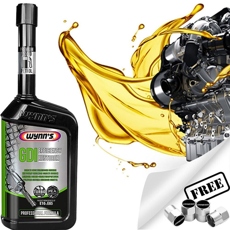 Wynns Car Petrol & Hybrid Engine GDI Efficiency Restorer Direct Injector Cleaner +Caps