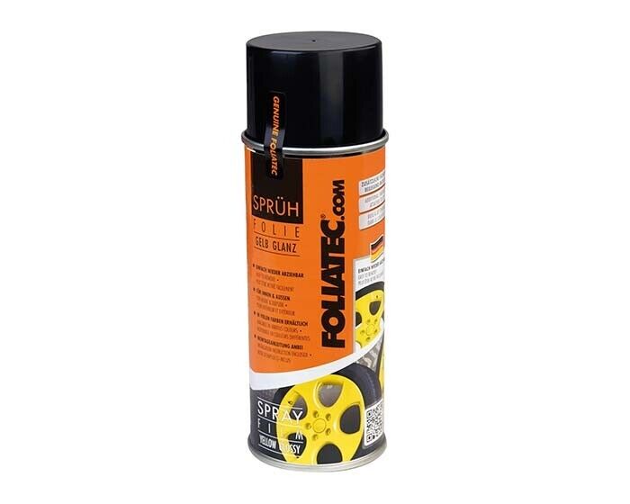 Foliatec Yellow 2052 Car Alloy Wheels Bike Boat Peelable Protective Film Spray Paint Set +Caps