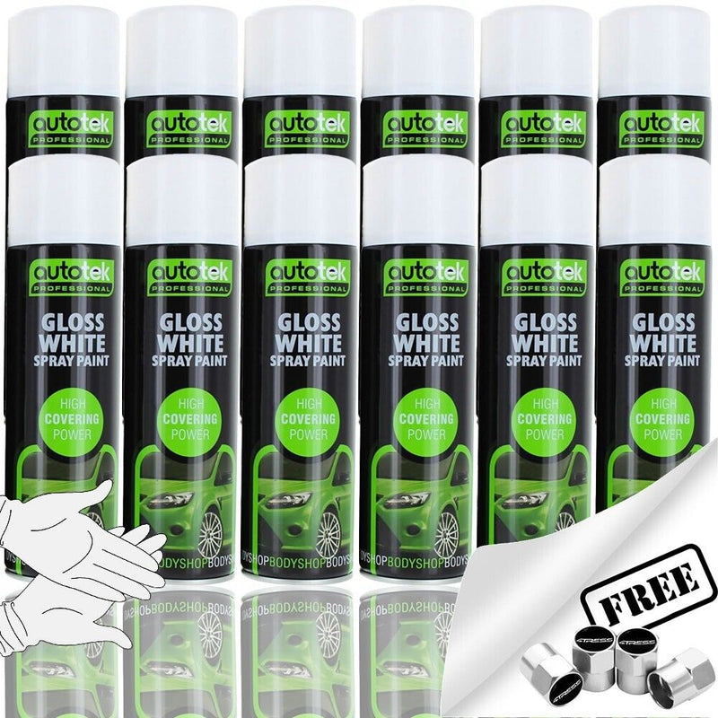 Gloss White Spray Paint 12 cans
