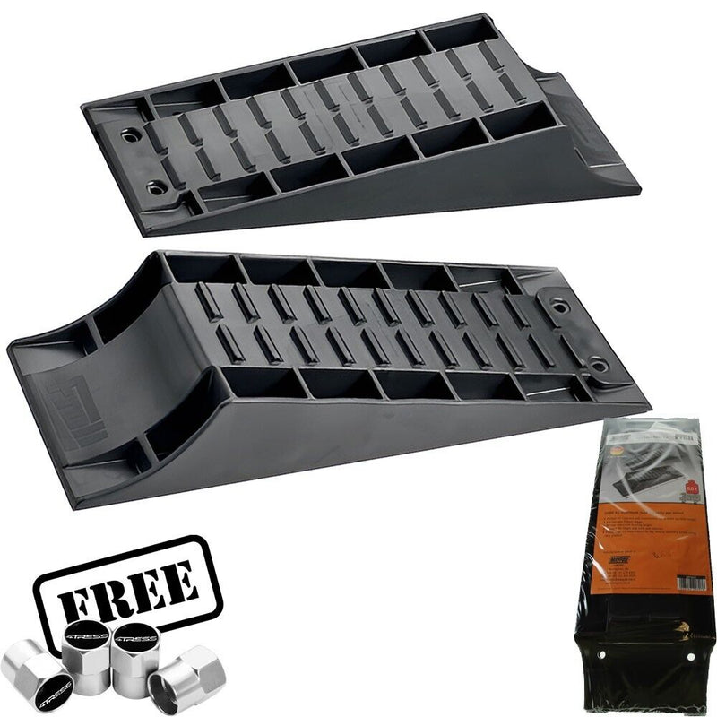 Maypole Froli 2 pcs Level Wheel Ramp Set Heavy Duty Caravan Motorhome + Caps