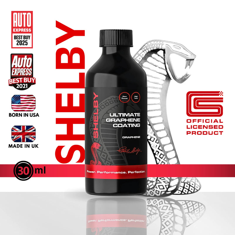 Shelby Official Car 4x4 Graphene Ceramic Coating Sealant Hydrophobic Effect 30mL