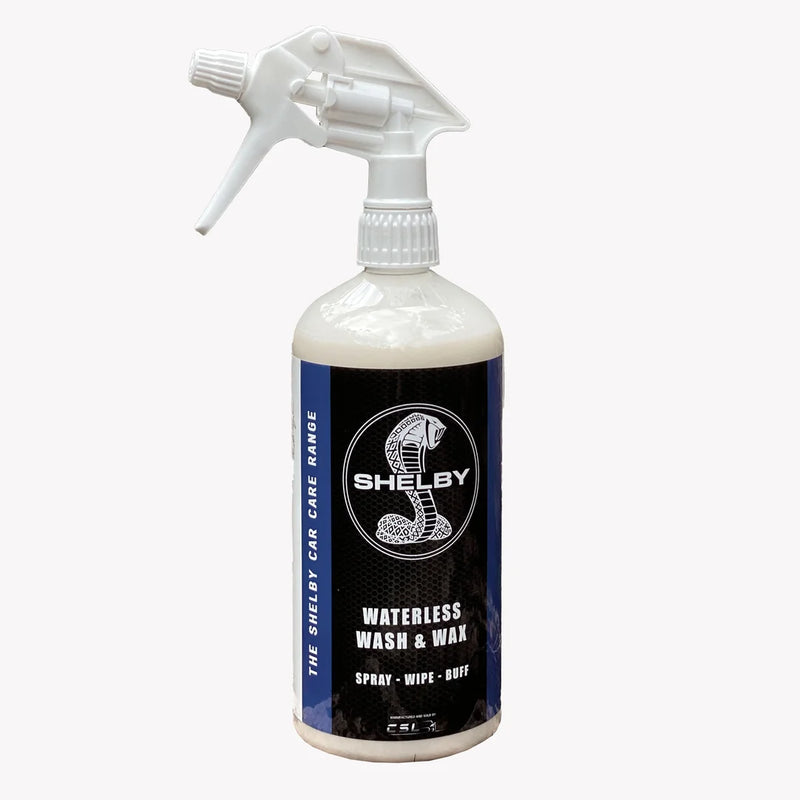 Shelby Car Waterless Wash & Wax 1L Spray On Wipe Off With Carnauba Wax