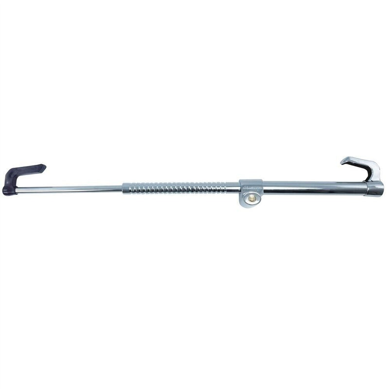 Car Heavy Duty Anti Theft High Security Retractable Steering Wheel to Pedal Lock +Caps