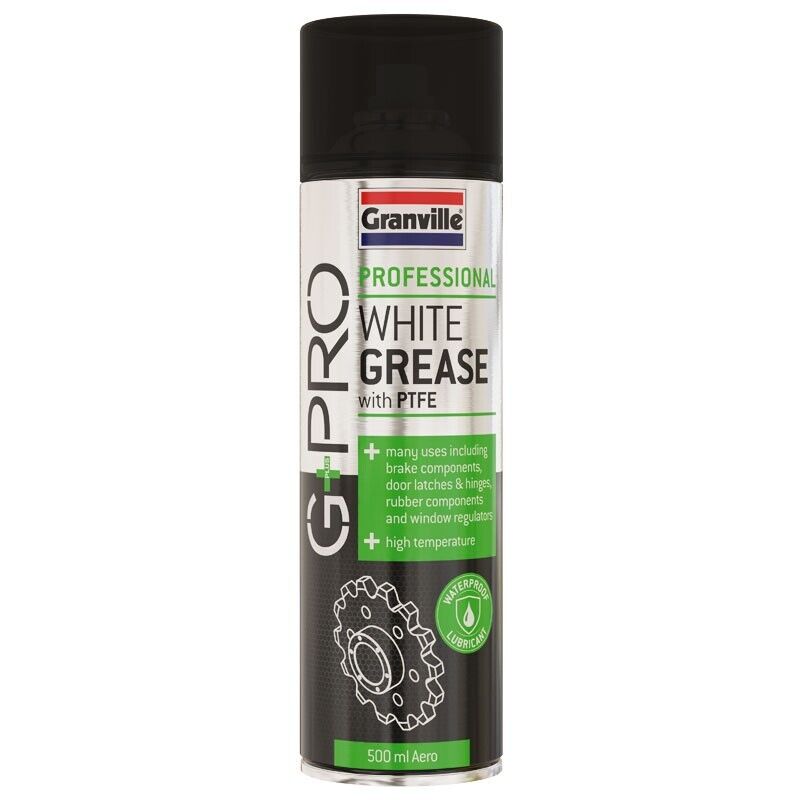 2x G+PRO White Spray Grease With PTFE Waterproof High Temperature