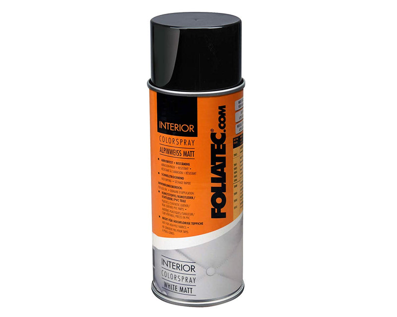 Foliatec White Color FT2001 Car Interior Dashboard Door Plastic Vinyl Spray Paint