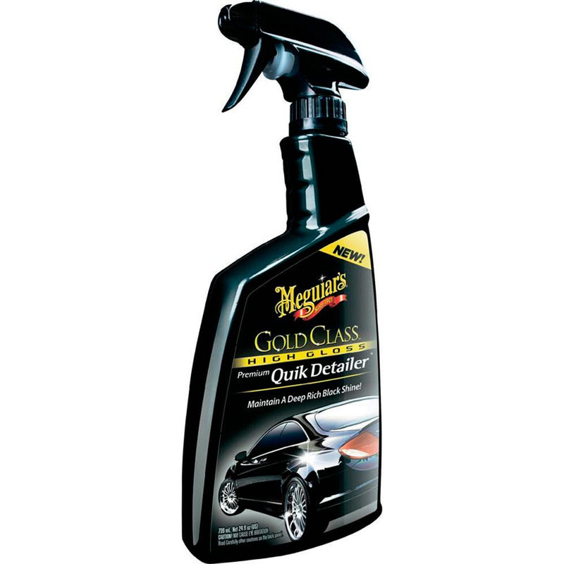 Meguiars Gold Class High Gloss Shine Premium Car Quik Detailer+Cloth+Polish Pad