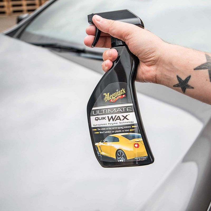 Meguiars Car Ultimate Hydrophobic Polymer Quick Quik Wax+Cloth+Polish Pad