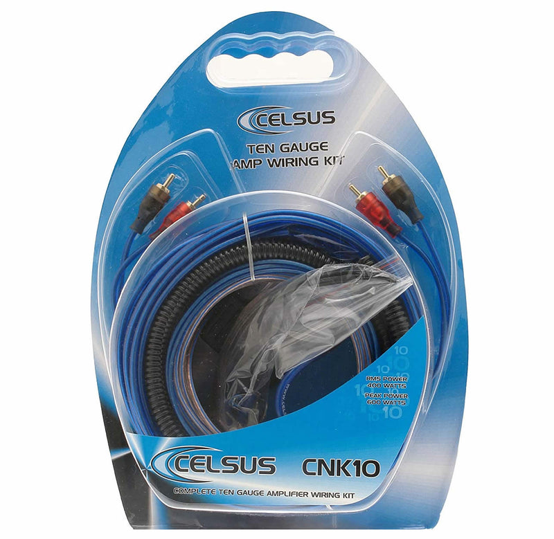 Celsus CNK10 600 Watts 10 AWG Gauge 12v Car Complete Amplifier Amp Wiring Kit