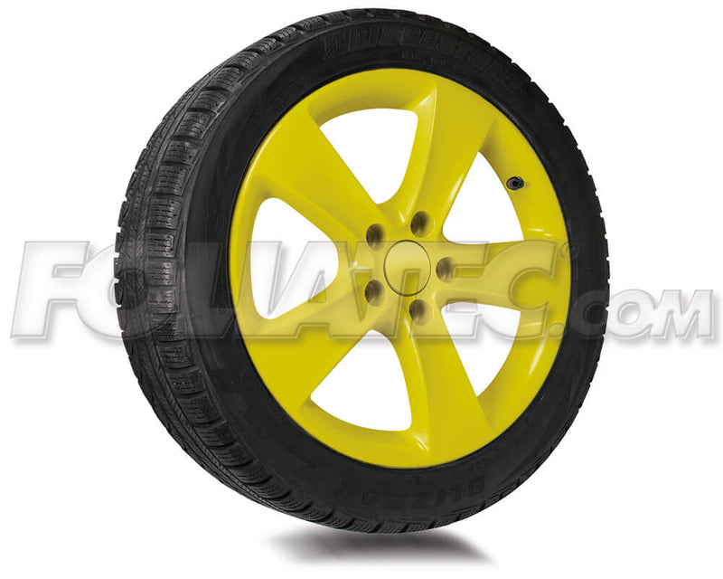 Foliatec Yellow FT2052 Car Alloy Wheels Bike Boat Peelable Protective Film Spray Paint Set