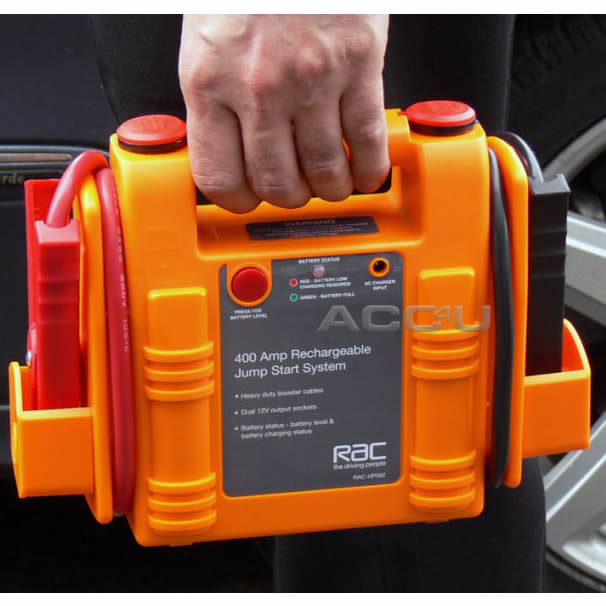RAC 12v 400A Portable Car Battery Booster Jump Starter Power Pack